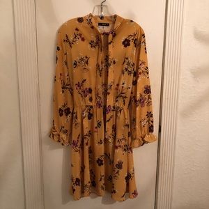 yellow floral dress